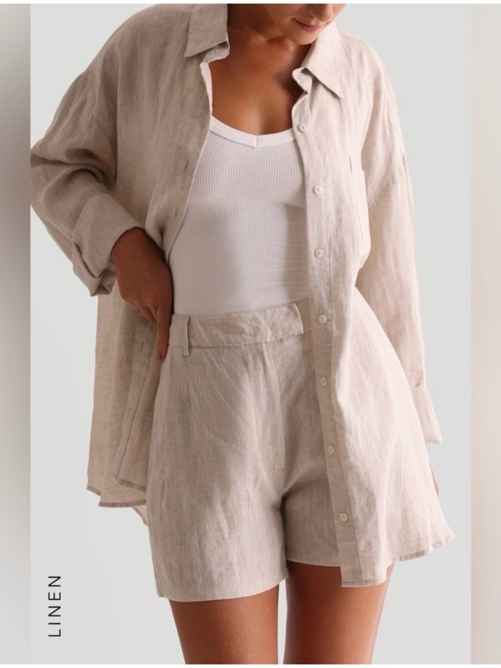 MyOutfitOnline / GAUI Linen Blend Shorts